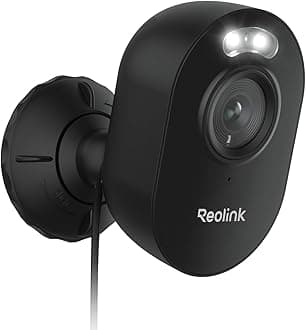 REOLINKLumus Outdoor Security Camera, 2K 4MP Spotlight Color Night Vision, 2.4/5GHz Dual-Band WiFi, Plug in Camera (DC 5V/1A), Smart Person/Vehicle/Animal Detection, Two-Way Talk, Local Storage