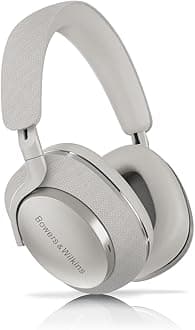 Bowers & Wilkins Px7 S2 Over-Ear Headphones - Advanced Noise Cancellation, Technical Fabrics, 30-Hour Battery Life, 15-Min Quick Charging, Grey