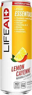 LIFEAID Vitality Blend, Daily Vitamins with Turmeric to Help Reduce Mild Inflammation from Everyday Stress, Healthy Soda Replacement, 100% Clean, Vegan, GF, 12 Fl Oz (Pack of 4)