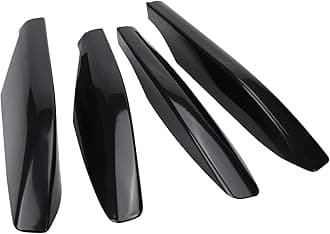4 Pcs Roof Rack Rail Leg End Cover Shell Compatible with Toyota Land Cruiser Prado 120 Lexus GX470 2003-2009, Top Side Roof Luggage Cargo Rack Rail End Cover Cap Shell Trim, Replaces OE# (Black)