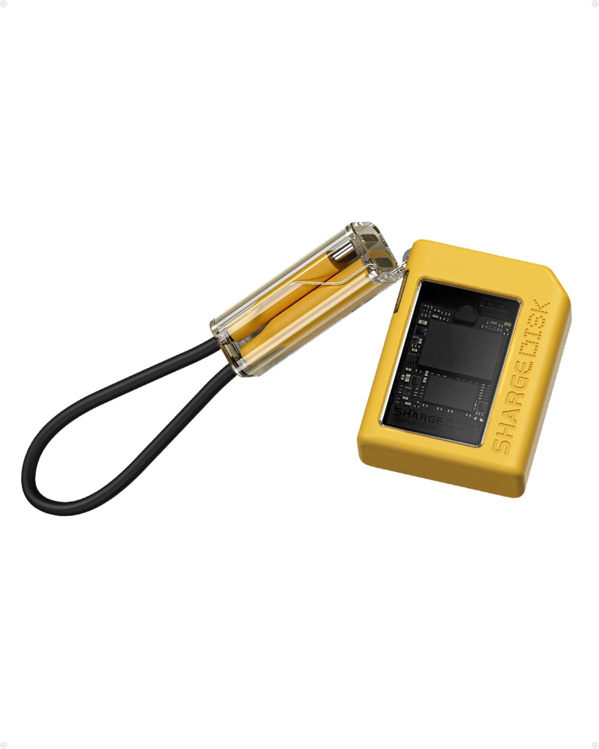 Sharge DISK SSD External Case, Equipped with Visible Cooling System, M.2 NVMe 2230 Compatible, USB-C 3.2, Gen2, 10Gbps, Ultra Fast Transmission, IP54 Waterproof and Dustproof, Ultra Compact Enclosure