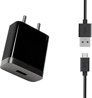 Fast Charger for Mi Xiaomi Redmi 5 Pro/6 Pro/Redmi 5, Redmi 4, Note 5, Redmi 7, Redmi 6 Compatible Like Standard Travel Adapter with Fast Charging Data Cable (2.4 Ampere, Black)