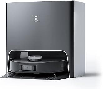 DEEBOT X1 Turbo Robot Vacuum and Mop Combo, 5000Pa Suction, Auto-Cleaning Station, Upgraded Laser Navigation, Obstacle Avoidance, YIKO Voice Assistant, Black