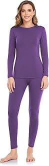 WEERTI Thermal Underwear for Women Long Johns with Fleece Lined Base Layer Women Cold Weather Top Bottom