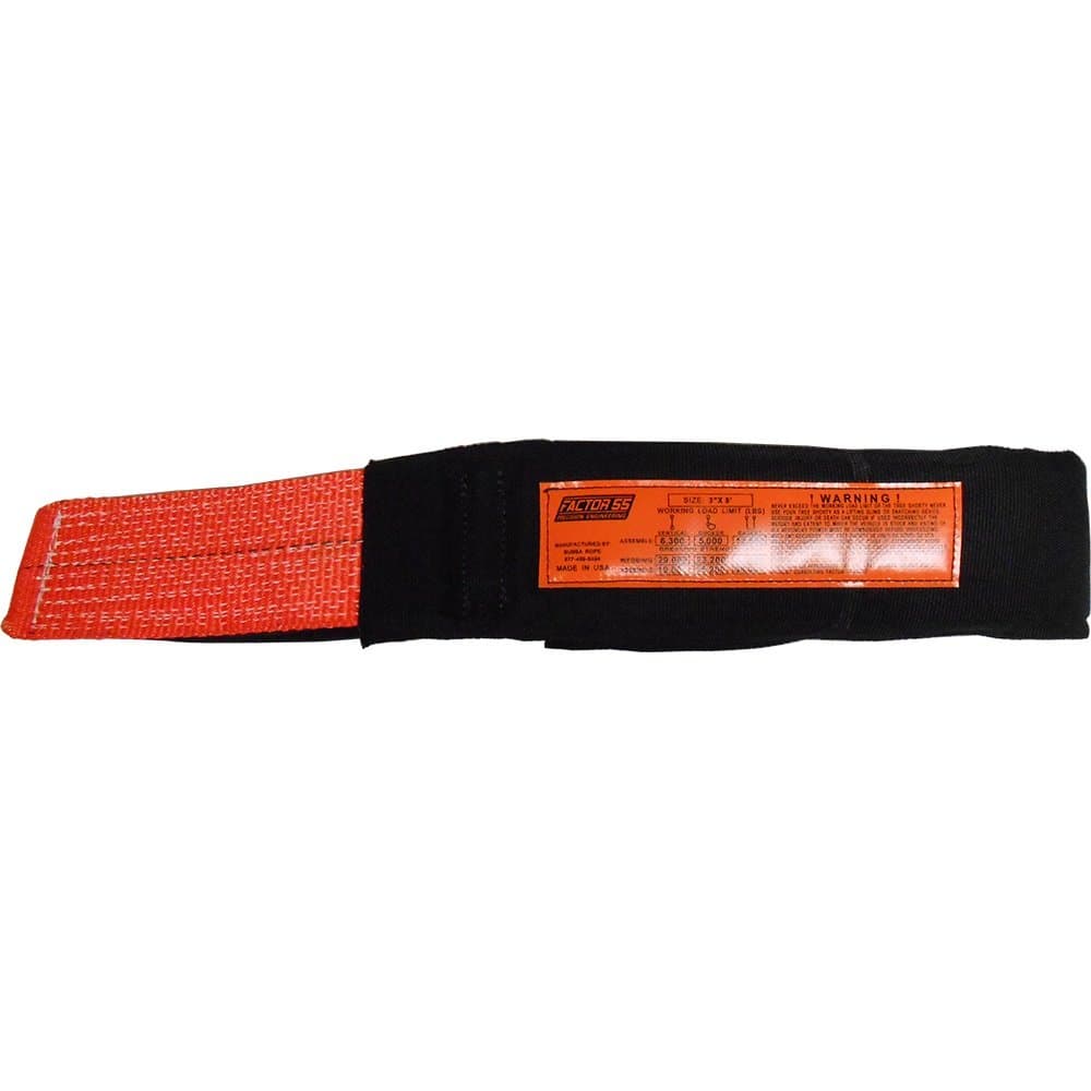 Factor 55 00077 Tree Saver Strap 8 Foot 3 Inch Black/Orange