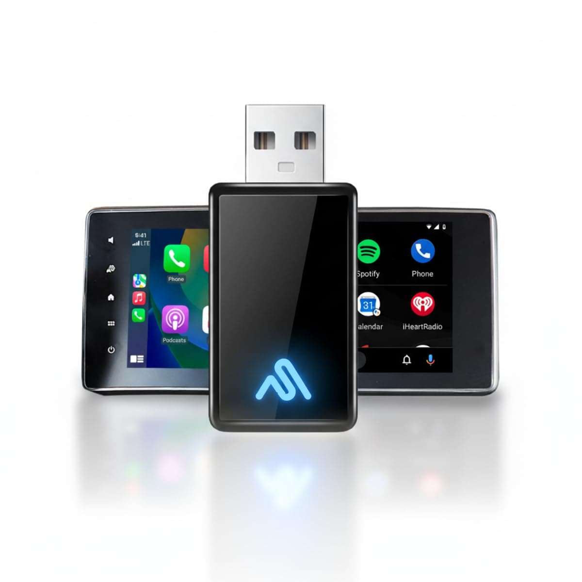 8PRO Wireless Adapter – Convert Wired CarPlay or Android Auto to Wireless, Upgraded Ultra-Speed Chip, Plug & Play, Fast & Stable Bluetooth 5.3 Connection, Compact Design with Piano Finish