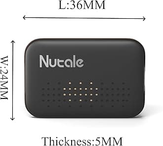Nutale Ultra Slim Key Finder, Bluetooth Remote Finders Locator with 80dB Sound 4-Pack, Wallet Tracker Both iOS and Android, Item Locator Tags for Finding Key, TV Remote, Wallet, Batteries Included