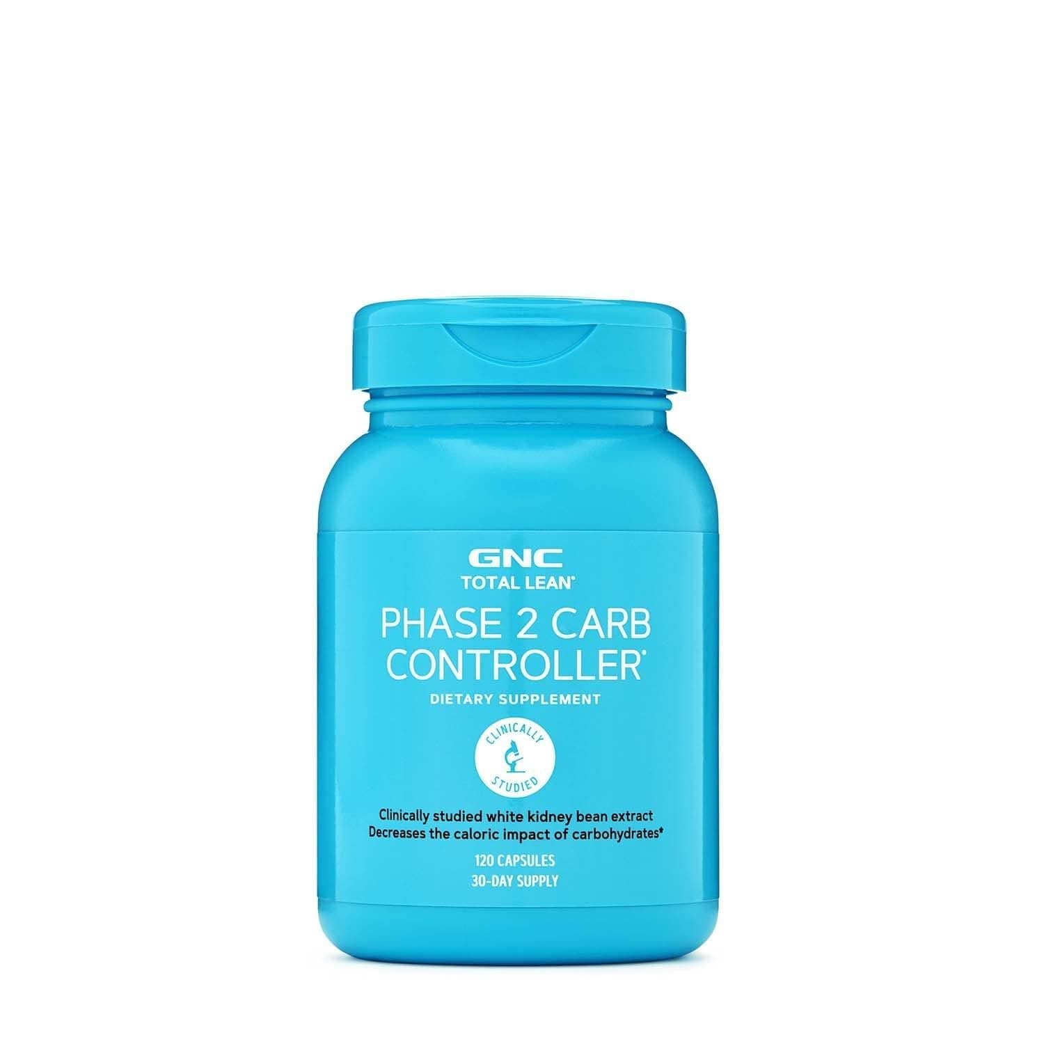 Total Lean Phase 2 Carb Controller, Decreases Calorie Impact from Carbohydrates, 120 Capsules