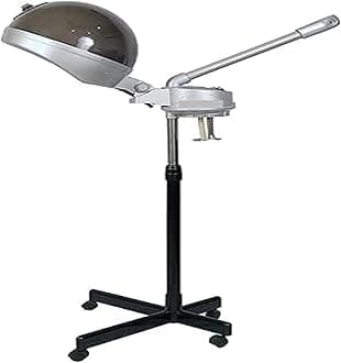 2-in-1 Facial Steamer and Hair Steamer Face Sauna Humidifier Hot Mist Moisturizing for SPA Skin Care Salon Beauty Barber Equipment (Black)1008 multi color stemer for home