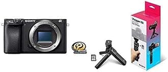 Sony Alpha a6400 Mirrorless Camera: Compact APS-C Interchangeable Lens Digital Camera with Real-Time Eye Auto Focus, 4K Video & Flip Up Touchscreen with Vlogger -Accessory Kit