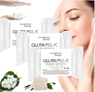 Milk Soap, Charkush Beauty Gluta Milk Soap for Smooth and Soft Complexion for Face & Body