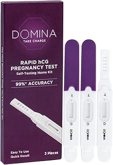 Rapid hCG Pregnancy Test Kit | Self-Testing Home Kit | One Step Process | 99% Accuracy | Midstream Test For Women | Easy To Use | 3 Kits | Quick Results