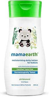Moisturizing Daily Lotion for Babies | With Shea Butter & Jojoba Oil | Deep Nourishment & Hydration for Dry Skin | Hypoallergenic, Toxin-Free & Made Safe Certified | 200ml