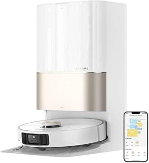 Dreame X40 Ultra Complete Robot Vacuum Cleaner with Mop function,12,000Pa Suction Power, 70°C Mop, Automatic Emptying & Refilling, Anti-Tangle & Liftable Brushes, Side brush extension, 2 year warranty