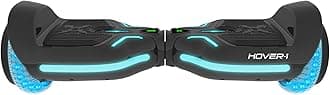 Hover-1 i100 Electric Hoverboard | 7 mph Top Speed, 10 Mile Range, 5 Hour Full Charge, Built-in Bluetooth Speaker, Driver Modes: Beginner to Expert, Black
