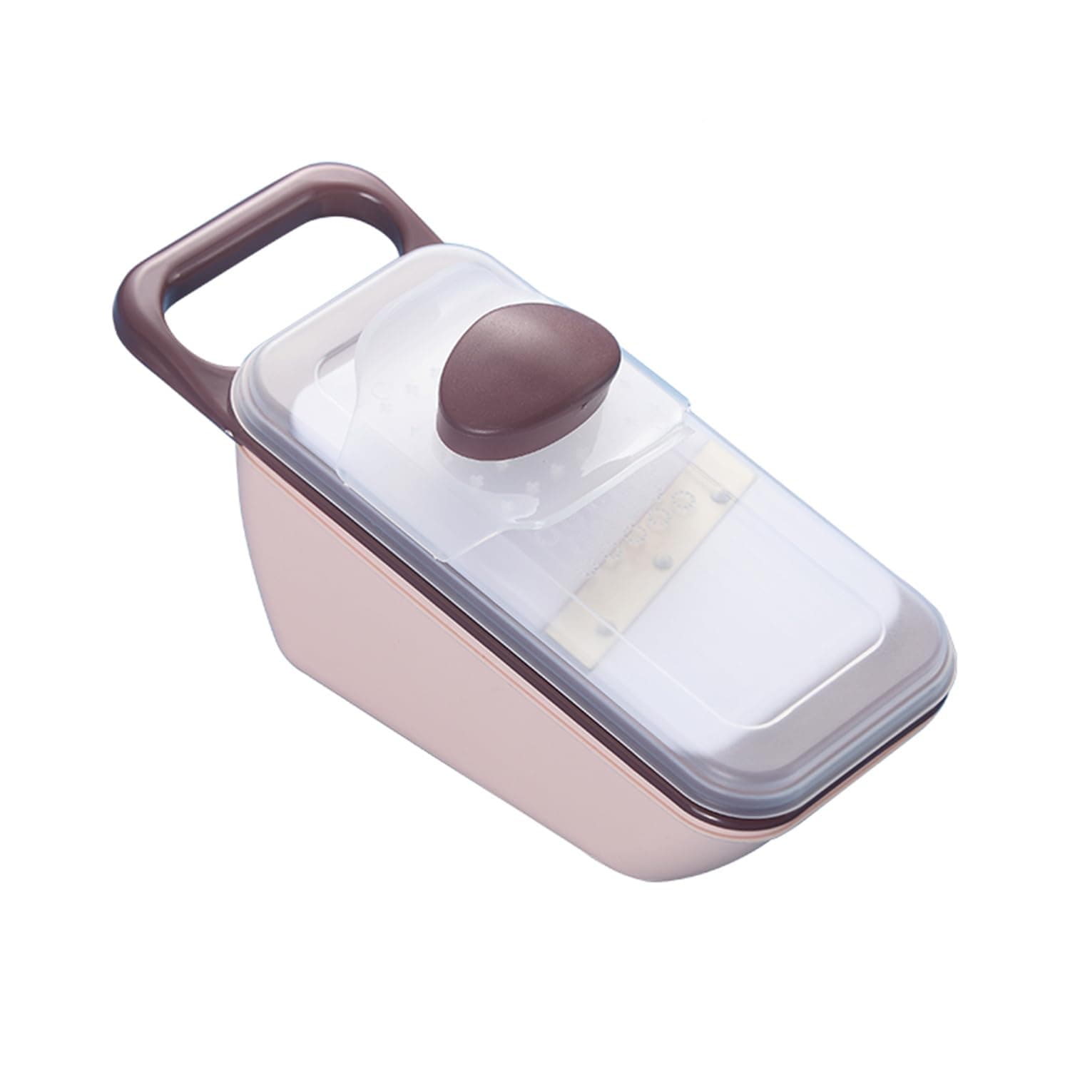 Slicer for 5 in 1 Kitchen Mandolin Slicing Tool Vegetable Slicer Cutter Chopper Grater Slicers for Fruits Vegetables Julienne Carrot Cucumber Sweet Potato Chip Slicer Thin Veggie Spiralizer (Pink)