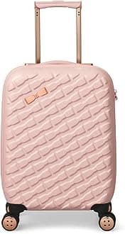 Ted BakerWomen's Belle Fashion Lightweight Hardshell Spinner Luggage, Pink, Carry-On 21-Inch, Luggage