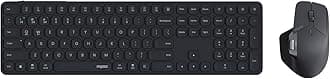 9560M Wireless Keyboard and Mouse Combo, Blade-Series E9550L 110-Key Ultra-Thin Keyboard and MT760SE Wireless Mouse, Support 4 Devices, Quiet, USB-C, Rechargeable, for Windows/Mac/Linux/Chrome