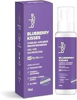 BAKE 100% Mineral Water Resistant Sunscreen SPF 70 PA+++ with 2% Kojic Acid, Alpha Arbutin & Niacinamide for Pigmentation, Dark Spots & Tan Removal | Broad Spectrum Sunscreen | Anti-Pigmentation, No Whitecast & Lightweight | 100g