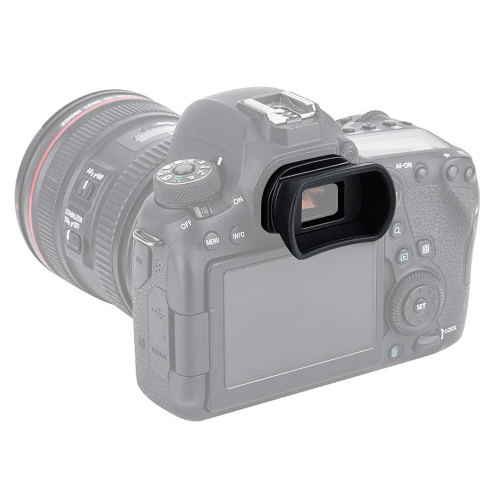Extended-Type Soft Silicone Eyepiece for Canon EOS 6D, 6DII, 5D, 5DII, 80D, 70D, 60D, 77D, 800D, 760D, 750D, 700D, 650D, 600D DSLR Camera Replaces Canon Ef. & Eb. Eyecup