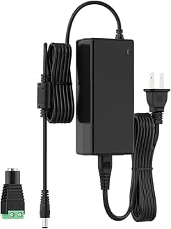 BTF-LIGHTING 12V 6A 72W Power Supply Adapter ETL Listed 100-240V AC to 12V DC Converter Class 2 Power Supply, 5.5x2.1mm Jack for for Low Voltage LED Strip Lights, CCTV, Router, Electronics