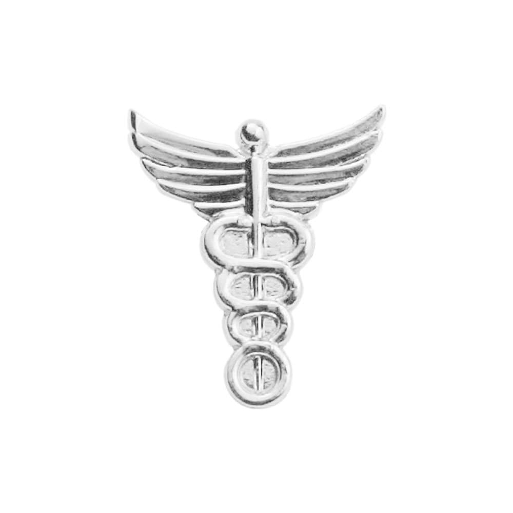 Think Medical Caduceus Lapel Pin Silver