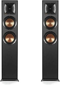Klipsch R-625FA Powerful Detailed Floorstanding Single Home Speaker Black