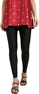 TWIN BIRDS Super Stretchable Mehandi Maroon Coloured Cotton Elasthane Fabric Ankle Length Leggings for Women