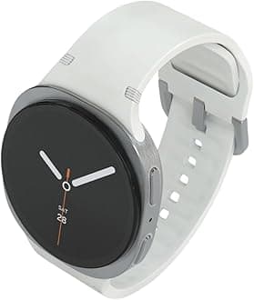 Galaxy Ai Watch 8 Latin American Version Sm-L320 (40mm) Bluetooth Wellness Tips Heart Rate Sleep to Workout Fitness Tracker (Silver/White Band SM-L320NZSALTA)