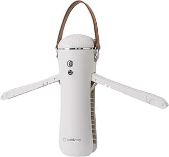 Electric Portable Dryer for Clothes - Mini Clothes Dryer with Shoe Drying Attachment, Foldable Drying Rack, Super-Quiet Motor, Timers Automatically Shutdown - Compact Travel Dryers