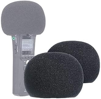 YOUSHARES Zoom H1n & H1 Recorder Foam Windscreen, Wind Cover Pop Filter Fits Zoom H1n Handy Portable Recorder (2 PCS)