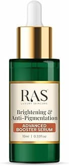 Brightening & Anti-Pigmentation Advanced Booster Serum | Glowing Skin with 2% Glutathione, 2% Alpha Arbutin, 2% Kojic Acid | Vitamin E | Reduces Dark Spot and Sun Spots (10 ml)
