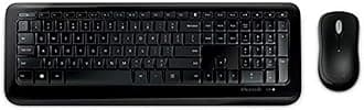 Microsoft Wireless Desktop 850 Keyboard Mouse Included RF Wireless Black, QWERTY Layout