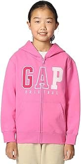 girls Logo Hoodie Hooded Full Zip Sweatshirt