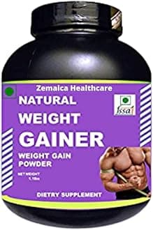 Natural Weight Gainer | Muscle Growth Supplements | Ayurvedic Product | Flavor Strawberry | Pack of 1