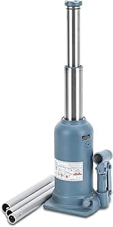 BAOSHISHAN 5 Ton Bottle Jack 8-3/4" to 19-11/16" Lifting Range High Lift Double Ram Bottle Jack Hydraulic Welded Truck Jack