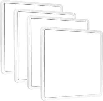 zemty 36W 3240LM LED Ceiling Light, 4 Packs Bathroom Lights Waterproof, Square Flush Modern Ceiling Lighting for Kitchen Bedroom Living Room Office