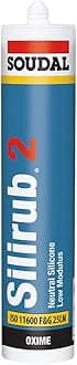 Soudal Silirub 2 Neutral Silicone - 300ml - Clear