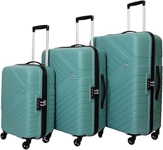 American Tourister Kamiliant Set of 3 Trolley Bags 55 Cm, 68 Cm and 79 Cm Small, Medium and Large Hard-Sided Polypropylene 4 Wheeler Spinner Luggage (Grey, Set of 3)