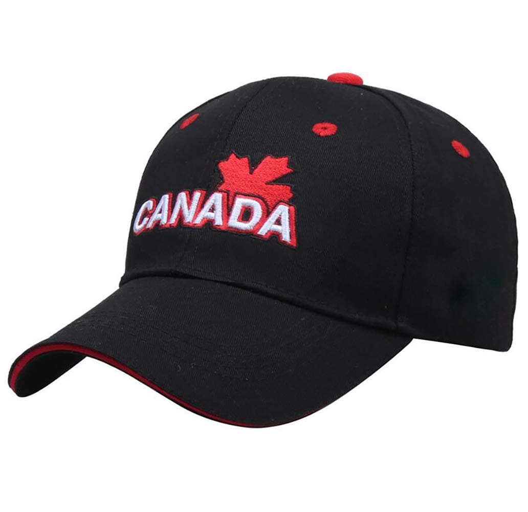 Baseball Cap Canada Flag Hat Adjustable DadHat Sunhat Maple Leaf Embroidered Cap