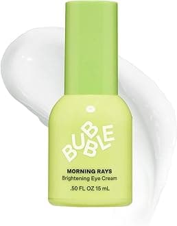 Bubble Skincare Morning Rays Brightening Eye Cream - Vitamin C Under Eye Cream for Dark Circles & Puffiness - Enriched with Green Tea Extract to Calm, Protect & Soothe Skin (15ml)