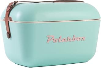 Portable Fridge – Mini Fridge 12L, Beach Cooler, Small Portable Refrigerator, Vintage Fridge, Adjustable Handle, Polarbox Cooler, Cork Cooler, Picnic, Mini Portable Fridge, Camping Fridge