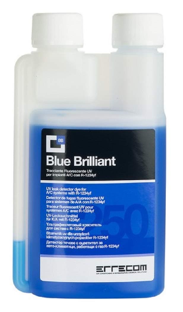 Blue UV Leak Detector DYE for A/C Systems R134A, Hybrid & Electric Vehicles 250ML