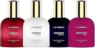 La French Perfume Scent for Women 30 ml X 4 i.e 120ml | Cuddle + Commit + Consent + Date Out | Long Lasting | Fruity & Floral Fragrance Perfume for Women