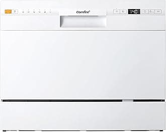 COMFEE' Dishwasher 6 Places with 7 Programe Super Quiet Rapid Wash ECO 70 C°Hygiene Wash, Flexible Installation Wi-Fi Function APP Control- White