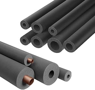 Pipe Insulation Foam Tube - Foam Tubing for AC Unit, Guitar Stands, Exercise Machine Handle and Roof Rack (5/8" ID X 3/8" TK-6Ft)