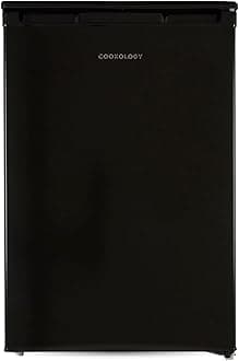 UCFR130 Undercounter Freestanding Fridge 130 Litre Capacity, Features an Adjustable Temperature Control and Legs and Reversible Door - In Black