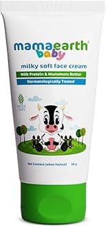 Milky Soft Face Cream for Babies | With Milk Protein, Murumuru & Shea Butter | Moisturizes, Soothes & Protects Dry Skin | Toxin-Free, Dermat-Tested, For Delicate Skin | 60ml