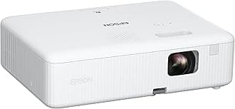 EpiqVision Flex CO-W01 Portable Projector 3-Chip 3LCD, Widescreen, 3000 Lumens Color/White Brightness, 5 W Speaker, 300-Inch Home Entertainment and Work, Streaming Ready