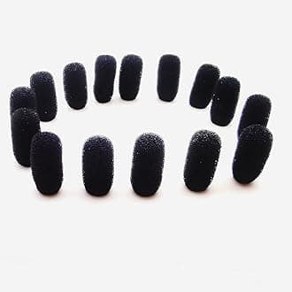 15 Pack Mini Lavalier Foam Cover Windscreen for Countryman E6 and Other Headset Lapel Microphones (Black)